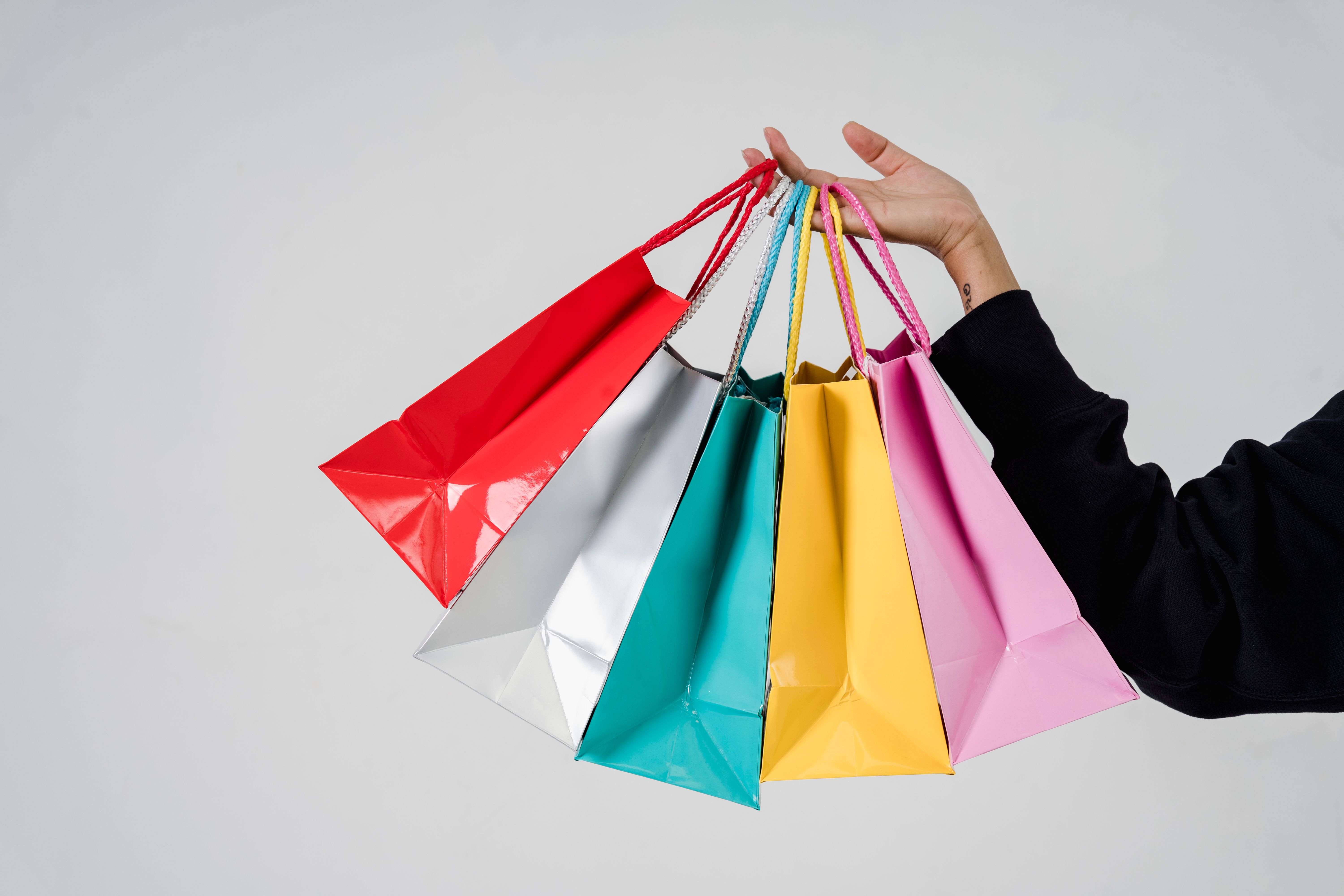 Sacs shopping colorés